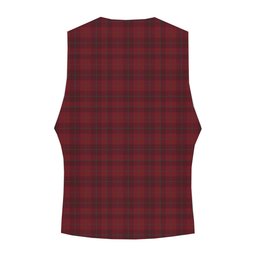 ScotsTee Shop Scottish Stirling of Keir Crest Tartan Waistcoat Sleeveless Suit Vest