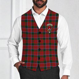 ScotsTee Shop Scottish McNaughton Crest Tartan Waistcoat Sleeveless Suit Vest