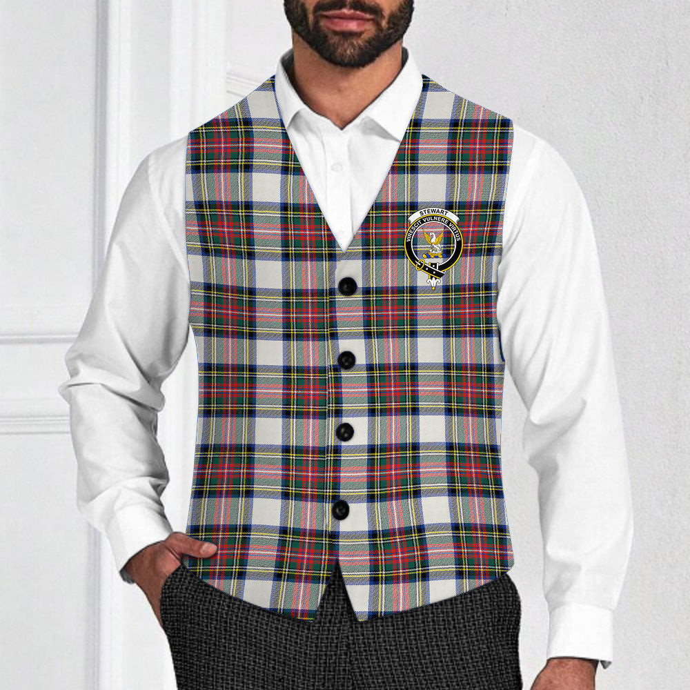 ScotsTee Shop Scottish Stewart Dress Modern Crest Tartan Waistcoat Sleeveless Suit Vest
