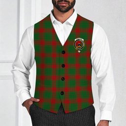 ScotsTee Shop Scottish Middleton Crest Tartan Waistcoat Sleeveless Suit Vest