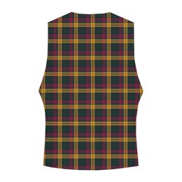 ScotsTee Shop Scottish MacMillan Modern Crest Tartan Waistcoat Sleeveless Suit Vest