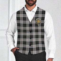 ScotsTee Shop Scottish McPherson Dress Crest Tartan Waistcoat Sleeveless Suit Vest