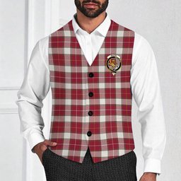 ScotsTee Shop Scottish MacFie Dress Modern Crest Tartan Waistcoat Sleeveless Suit Vest