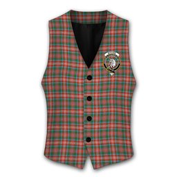 ScotsTee Shop Scottish Ritchie Ancient Clan Crest Tartan Waistcoat Sleeveless Suit Vest