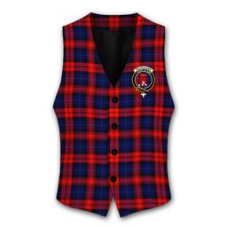 ScotsTee Shop Scottish McCracken Crest Tartan Waistcoat Sleeveless Suit Vest
