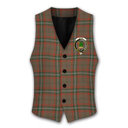 ScotsTee Shop Scottish Seton Hunting Ancient Crest Tartan Waistcoat Sleeveless Suit Vest