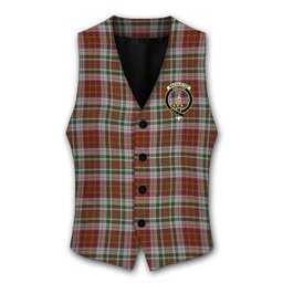 ScotsTee Shop Scottish MacAlister Dress Crest Tartan Waistcoat Sleeveless Suit Vest