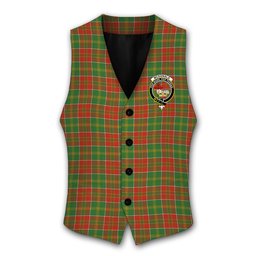 ScotsTee Shop Scottish McDonald of Kingsburgh Ancient Crest Tartan Waistcoat Sleeveless Suit Vest