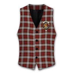 ScotsTee Shop Scottish McPhee Dress Crest Tartan Waistcoat Sleeveless Suit Vest