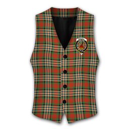 ScotsTee Shop Scottish MakGill Ancient Crest Tartan Waistcoat Sleeveless Suit Vest