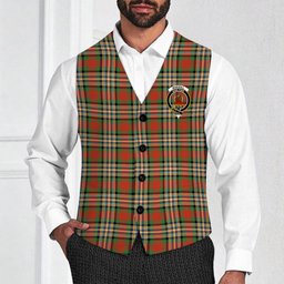 ScotsTee Shop Scottish MakGill Ancient Crest Tartan Waistcoat Sleeveless Suit Vest