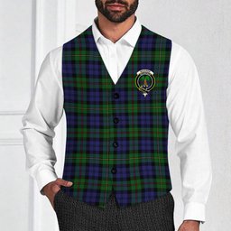 ScotsTee Shop Scottish MacEwan Crest Tartan Waistcoat Sleeveless Suit Vest