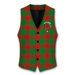 ScotsTee Shop Scottish Middleton Modern Crest Tartan Waistcoat Sleeveless Suit Vest