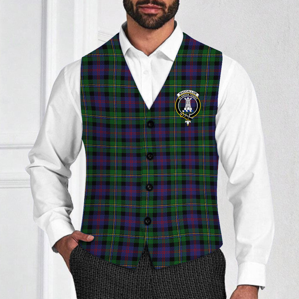 ScotsTee Shop Scottish MacCallum Crest Tartan Waistcoat Sleeveless Suit Vest