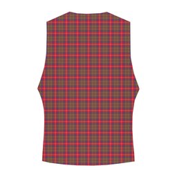 ScotsTee Shop Scottish Shaw Red Modern Crest Tartan Waistcoat Sleeveless Suit Vest