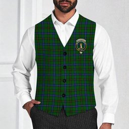 ScotsTee Shop Scottish MacKendrick Modern Crest Tartan Waistcoat Sleeveless Suit Vest