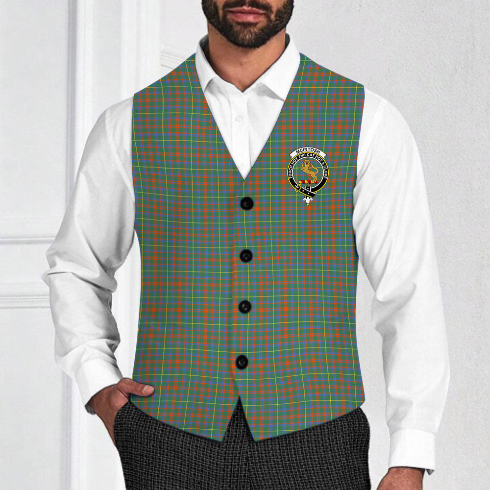 ScotsTee Shop Scottish McIntosh Hunting Ancient Crest Tartan Waistcoat Sleeveless Suit Vest