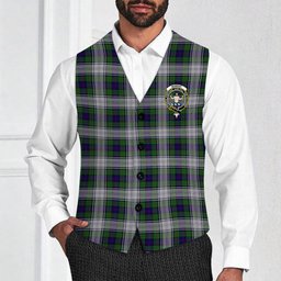 ScotsTee Shop Scottish Murray of Atholl Dress Crest Tartan Waistcoat Sleeveless Suit Vest