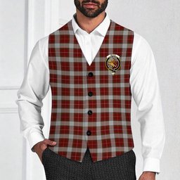 ScotsTee Shop Scottish McFie Dress Crest Tartan Waistcoat Sleeveless Suit Vest