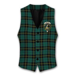 ScotsTee Shop Scottish Wallace Hunting Modern Crest Tartan Waistcoat Sleeveless Suit Vest