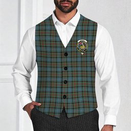 ScotsTee Shop Scottish Paisley Crest Tartan Waistcoat Sleeveless Suit Vest