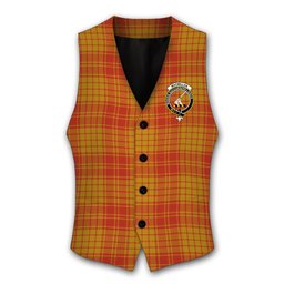 ScotsTee Shop Scottish MacMillan Dress Ancient Crest Tartan Waistcoat Sleeveless Suit Vest