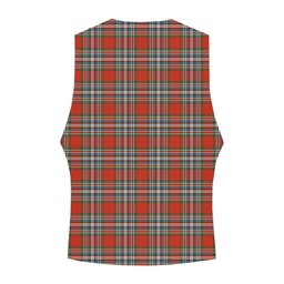 ScotsTee Shop Scottish McFarland Red Ancient Crest Tartan Waistcoat Sleeveless Suit Vest