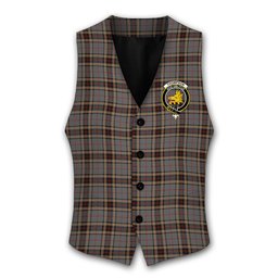 ScotsTee Shop Scottish Thompson special grey Crest Tartan Waistcoat Sleeveless Suit Vest