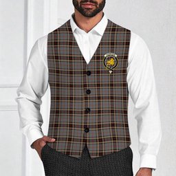 ScotsTee Shop Scottish Thompson special grey Crest Tartan Waistcoat Sleeveless Suit Vest