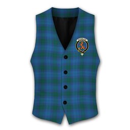 ScotsTee Shop Scottish Sutherland Hunting Modern Crest Tartan Waistcoat Sleeveless Suit Vest