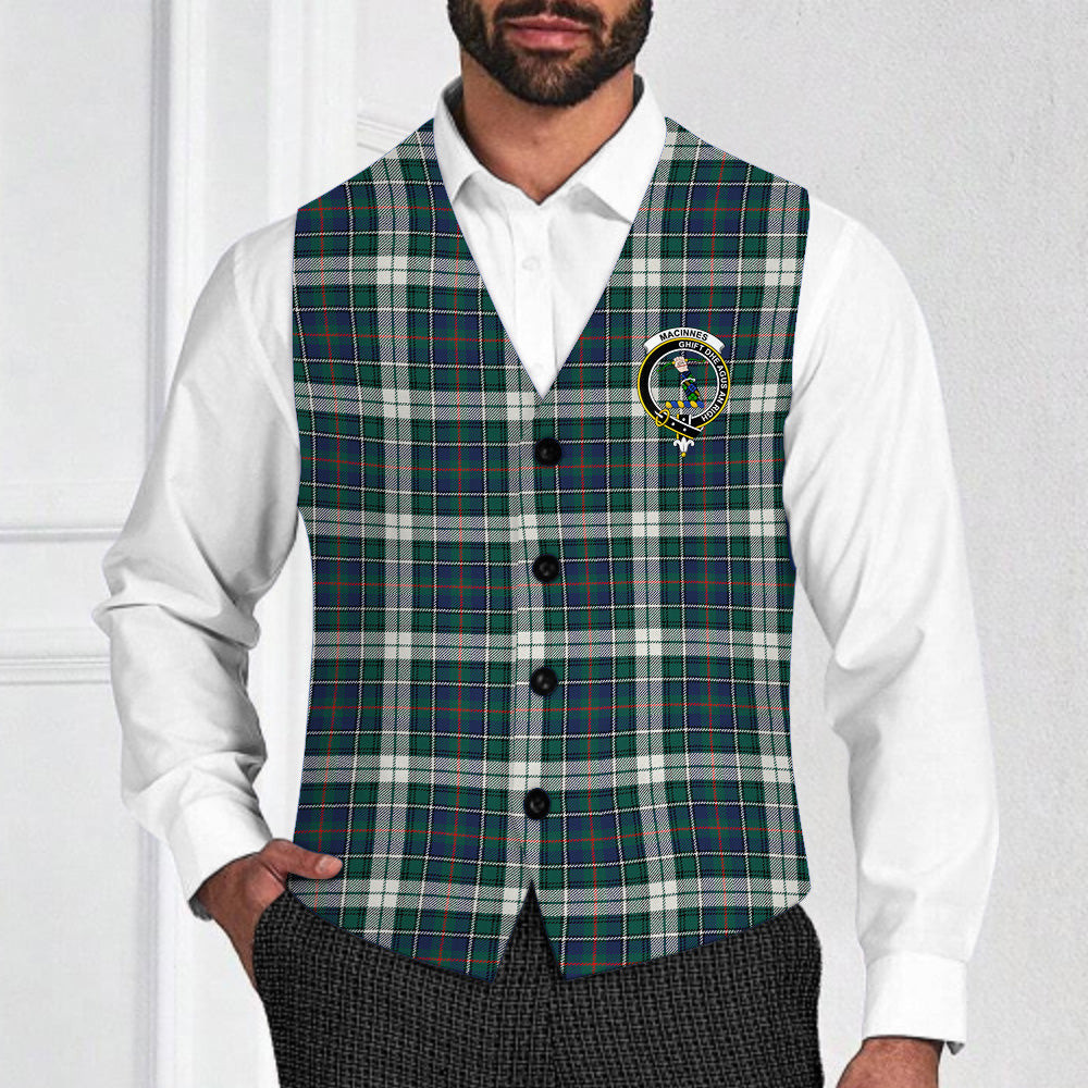 ScotsTee Shop Scottish MacInnes Dress Modern Crest Tartan Waistcoat Sleeveless Suit Vest