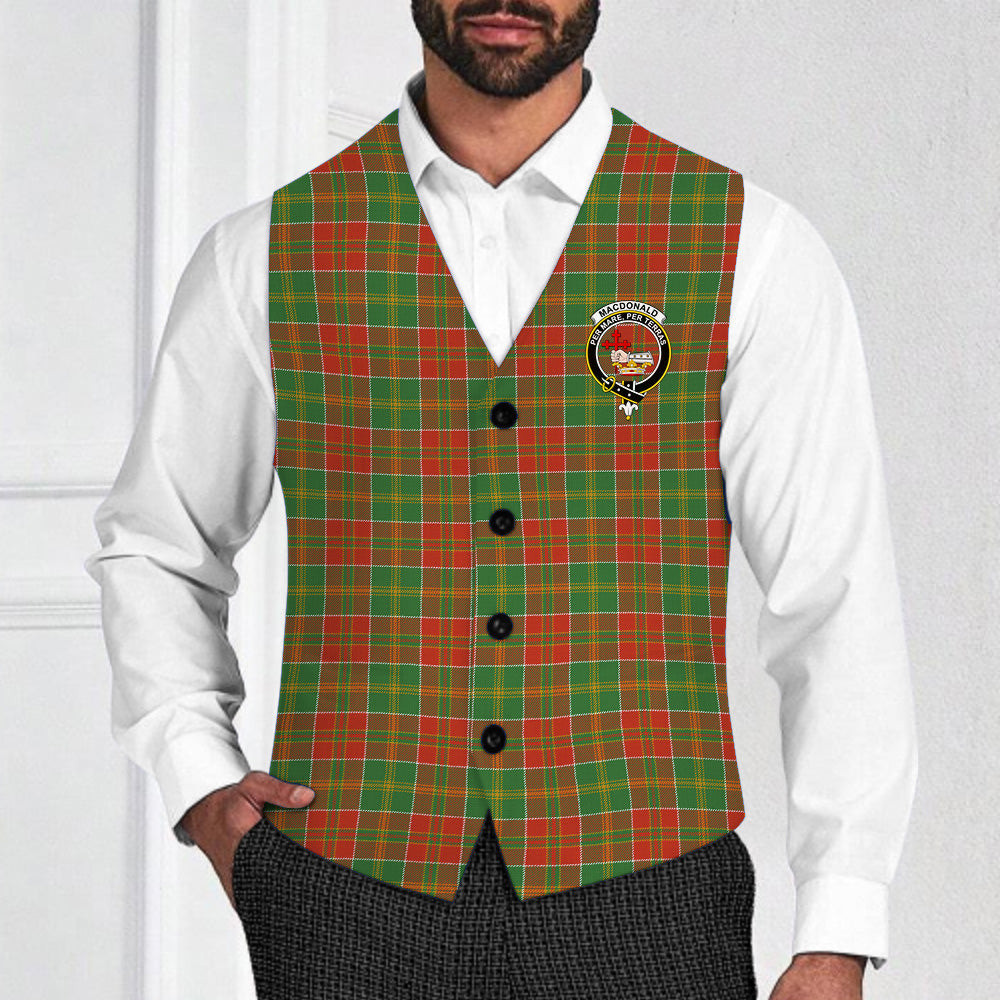 ScotsTee Shop Scottish MacDonald of Kingsburgh Ancient Crest Tartan Waistcoat Sleeveless Suit Vest