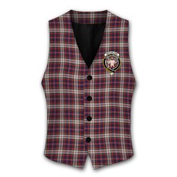 ScotsTee Shop Scottish McFarland Dress Crest Tartan Waistcoat Sleeveless Suit Vest