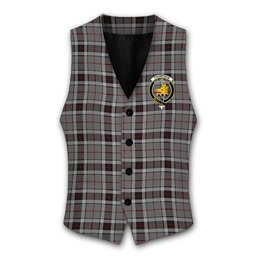 ScotsTee Shop Scottish Thompson Grey Dress Crest Tartan Waistcoat Sleeveless Suit Vest