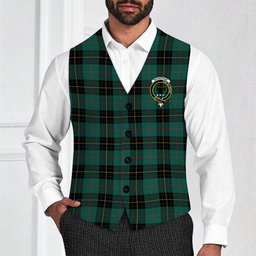 ScotsTee Shop Scottish McArthur-Fox Hunting Modern Crest Tartan Waistcoat Sleeveless Suit Vest