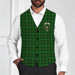 ScotsTee Shop Scottish Ross Hunting 3 Crest Tartan Waistcoat Sleeveless Suit Vest