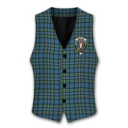 ScotsTee Shop Scottish Robertson Hunting Ancient Crest Tartan Waistcoat Sleeveless Suit Vest