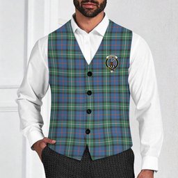 ScotsTee Shop Scottish MacPhail Hunting Ancient SC Crest Tartan Waistcoat Sleeveless Suit Vest