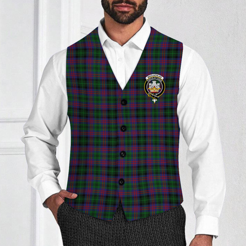 ScotsTee Shop Scottish MacLachlan Hunting Crest Tartan Waistcoat Sleeveless Suit Vest