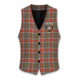 ScotsTee Shop Scottish Muirhead Hunting Ancient Crest Tartan Waistcoat Sleeveless Suit Vest
