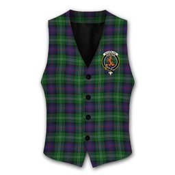 ScotsTee Shop Scottish Sutherland Crest Tartan Waistcoat Sleeveless Suit Vest
