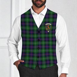 ScotsTee Shop Scottish Sutherland Crest Tartan Waistcoat Sleeveless Suit Vest