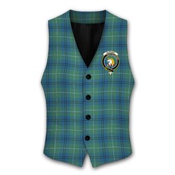 ScotsTee Shop Scottish Oliphant Ancient Crest Tartan Waistcoat Sleeveless Suit Vest
