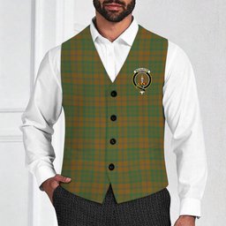 ScotsTee Shop Scottish MacAlister of Glenbarr Hunting Modern Crest Tartan Waistcoat Sleeveless Suit Vest