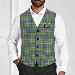 ScotsTee Shop Scottish Whitelaw Crest Tartan Waistcoat Sleeveless Suit Vest