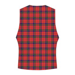 ScotsTee Shop Scottish Robertson Modern Crest Tartan Waistcoat Sleeveless Suit Vest