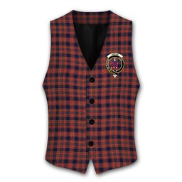 ScotsTee Shop Scottish Ogilvie (Ogilvy) Crest Tartan Waistcoat Sleeveless Suit Vest