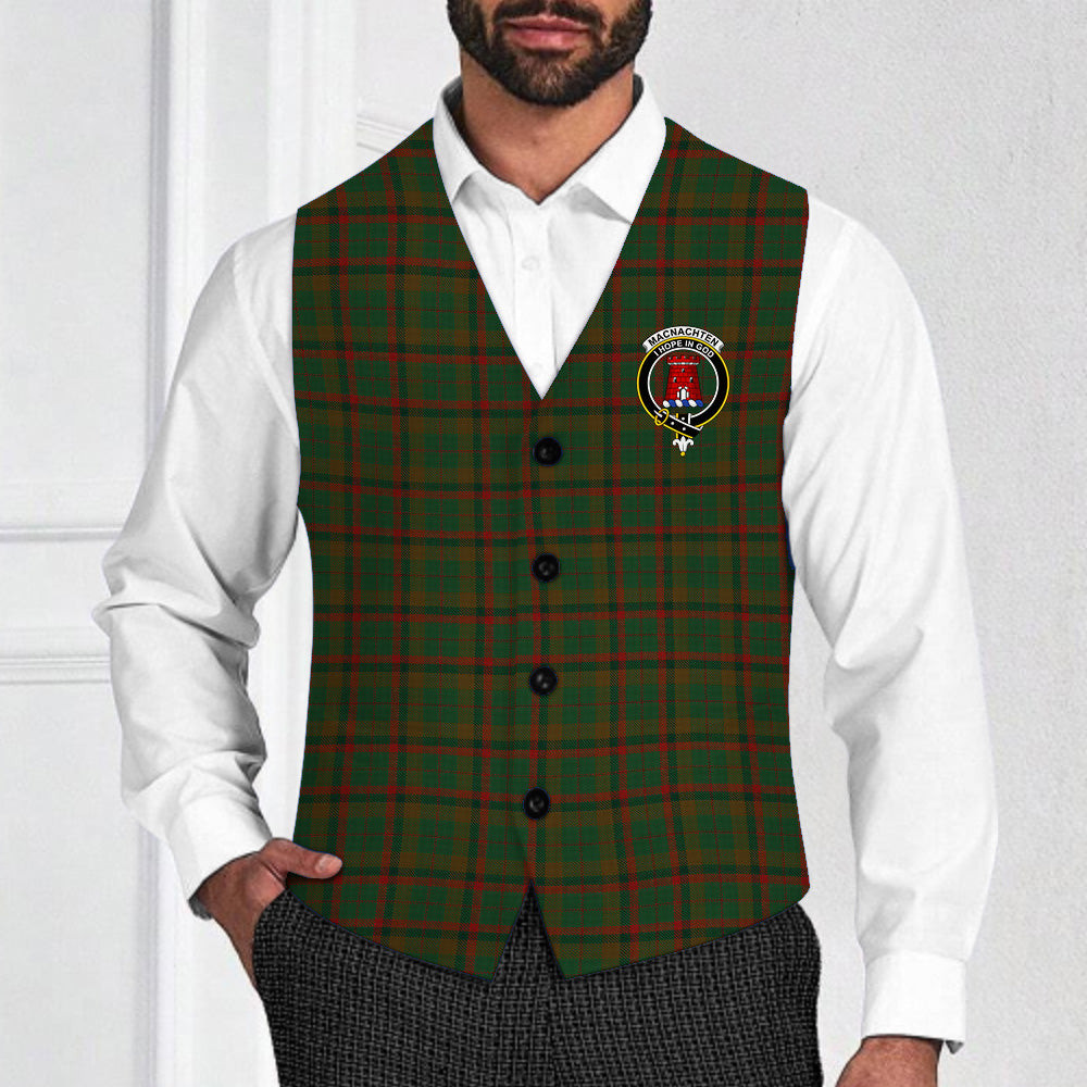 ScotsTee Shop Scottish MacNachten Hunting Crest Tartan Waistcoat Sleeveless Suit Vest
