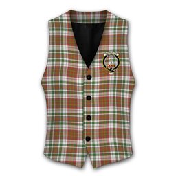 ScotsTee Shop Scottish MacAlister Dress Ancient Crest Tartan Waistcoat Sleeveless Suit Vest