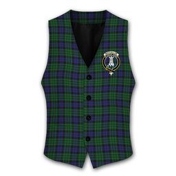 ScotsTee Shop Scottish MacCallum Modern Crest Tartan Waistcoat Sleeveless Suit Vest